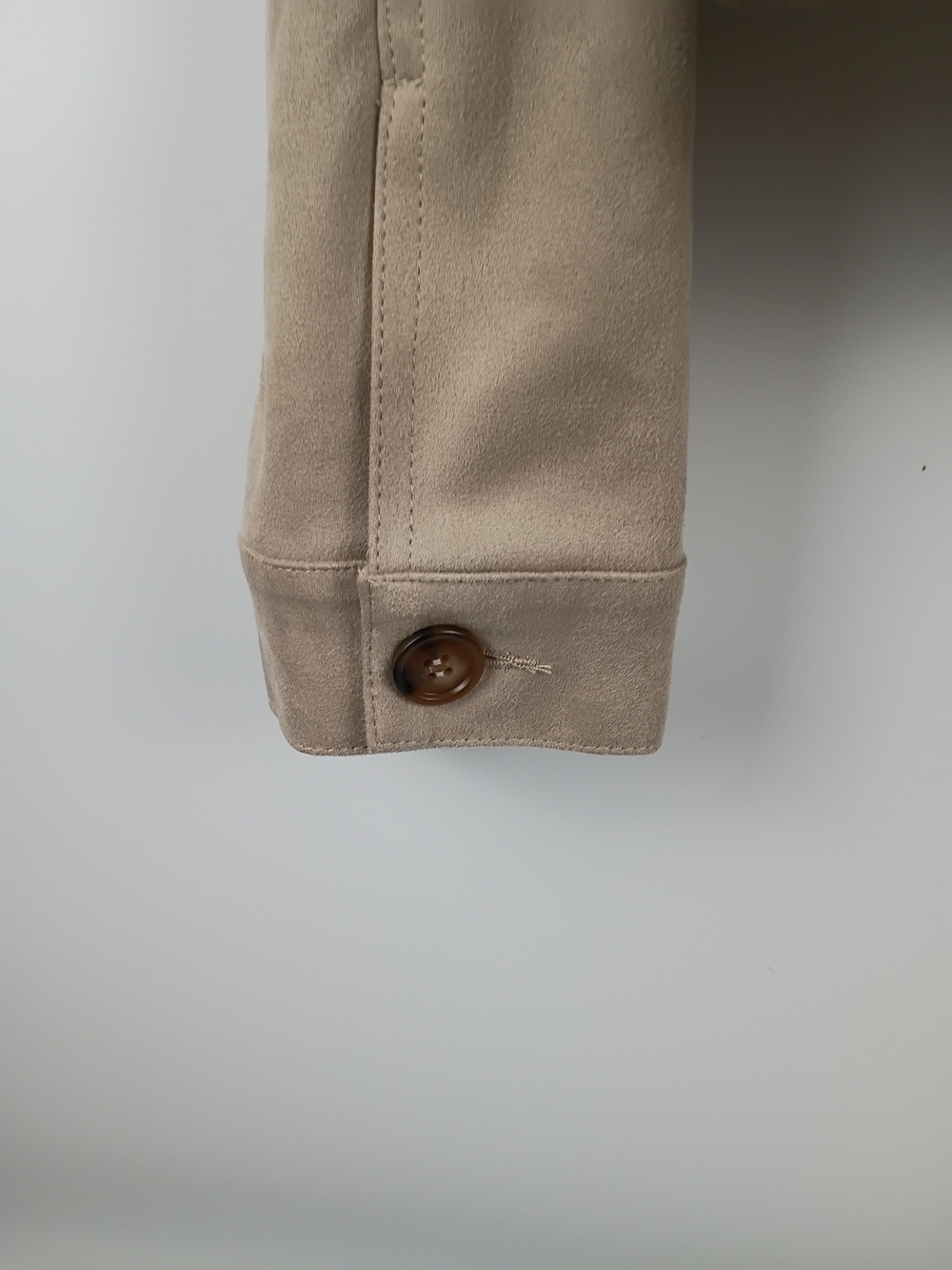 Womens Beige Cropped Utility Jacket - Picture 5 of 12